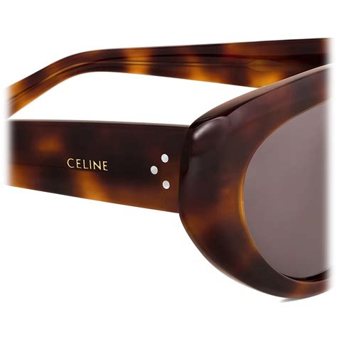 celine cat eye havana|CAT EYE S286 SUNGLASSES IN ACETATE .